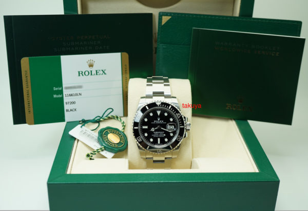 Rolex 116610LN SUBMARINER CERAMIC DATE RANDOM SERIAL 2018 WARRANTY FULL SET