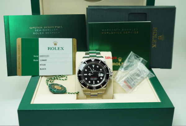 Rolex 126600 SEA-DWELLER 43 RED TEXT 50TH ANNIVERSARY MK1 DIAL 2018 WARRANTY FULL SET