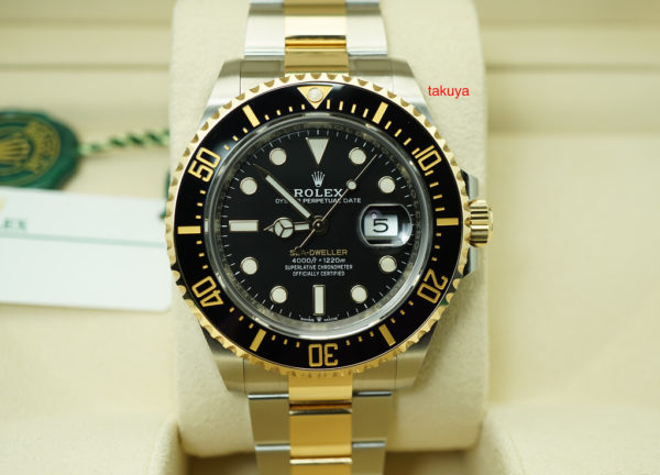 BRAND NEW Rolex 126603 SEA-DWELLER YELLOW GOLD STEEL 43MM 2019 WARRANTY COMPLETE SET