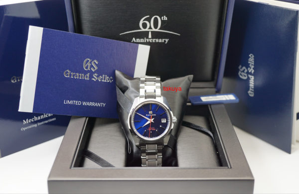 GRAND SEIKO 60th ANNIVERSARY SBGH281 DEEP BLUE DIAL LIMITED 2020 FULL SET