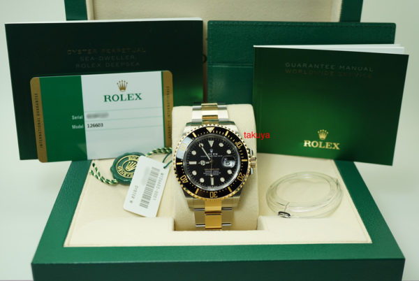 BRAND NEW Rolex 126603 SEA-DWELLER YELLOW GOLD STEEL 43MM 2019 WARRANTY COMPLETE SET