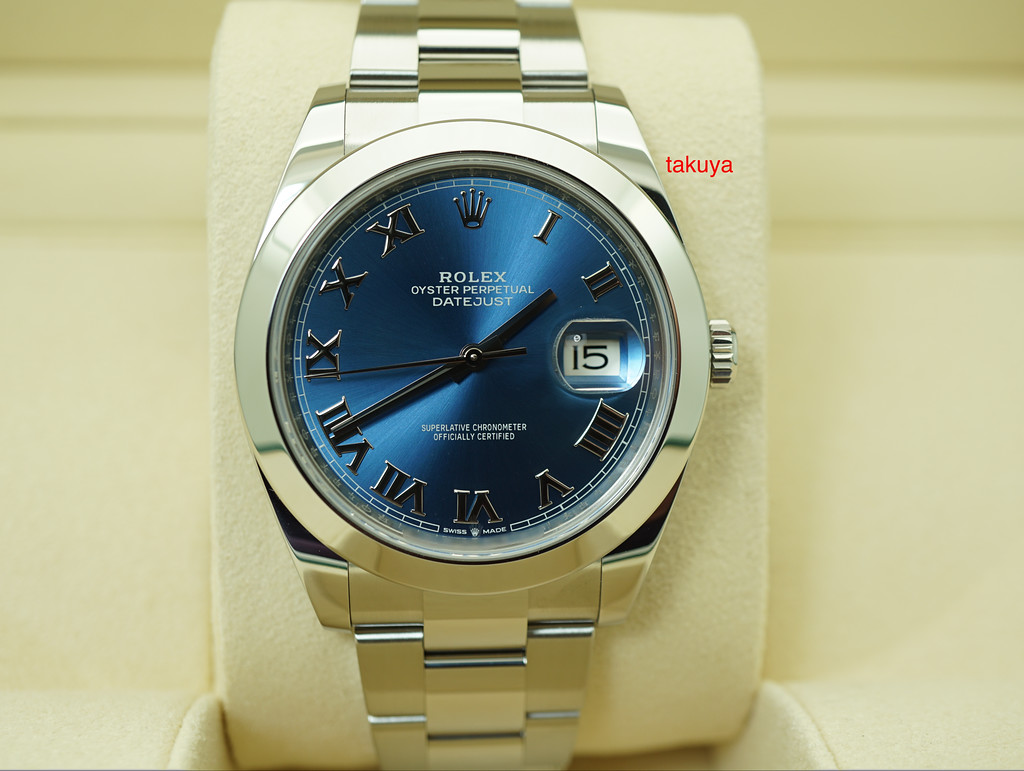 datejust 41 blue oyster