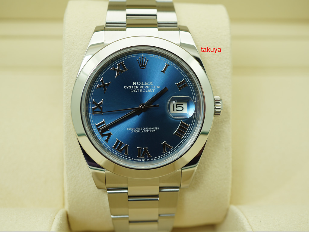 rolex datejust 41 azzurro