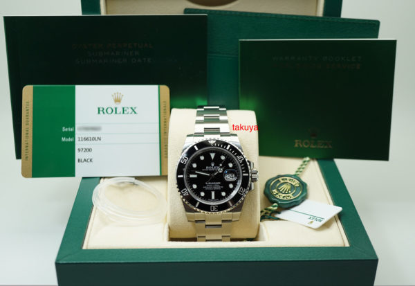 BRAND NEW Rolex 116610LN SUBMARINER CERAMIC DATE RANDOM SERIAL SEALED 2019 FULL SET