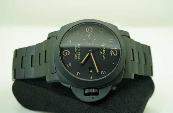 Panerai PAM 1438 TUTTONERO LUMINOR 1950 GMT CERAMIC 44MM 2019 WARRANTY FULL SET