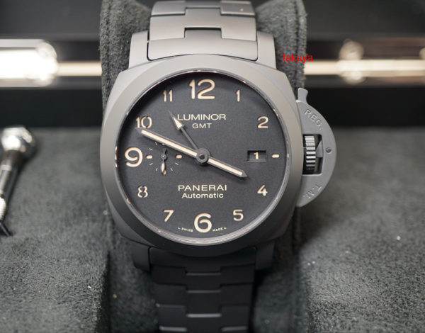 Panerai PAM 1438 TUTTONERO LUMINOR 1950 GMT CERAMIC 44MM 2019 WARRANTY FULL SET