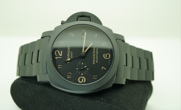 Panerai PAM 1438 TUTTONERO LUMINOR 1950 GMT CERAMIC 44MM 2019 WARRANTY FULL SET