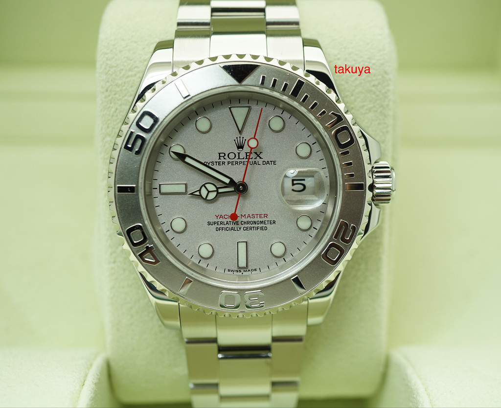 Rolex 16622 YACHTMASTER PLATINUM DIAL 40MM Z SERIAL BOX PAPERS