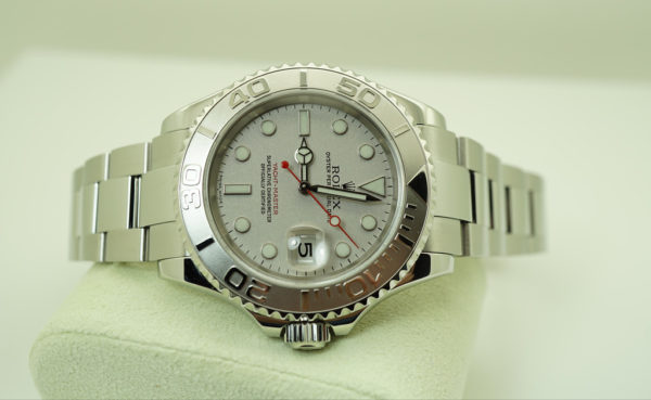 Rolex 16622 YACHTMASTER PLATINUM DIAL 40MM Z SERIAL BOX PAPERS