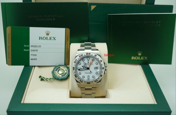 BRAND NEW Rolex 216570 EXPLORER 2 WHITE POLAR DIAL 42MM 2020 WARRANTY FULL SET