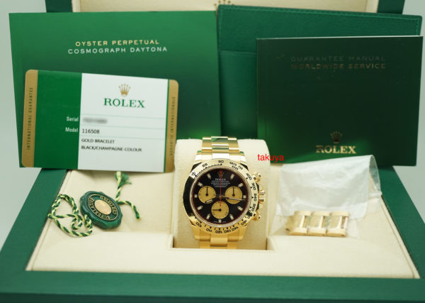 Rolex 116508 DAYTONA 18K YELLOW GOLD PAUL NEWMAN DIAL 2019 COMPLETE SET