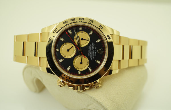 Rolex 116508 DAYTONA 18K YELLOW GOLD PAUL NEWMAN DIAL 2019 COMPLETE SET