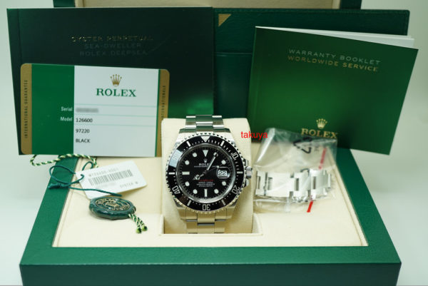 Rolex 126600 SEA-DWELLER 43 CYCLOP RED TEXT 50TH ANNIVERSARY MK2 DIAL 2019 FULL SET