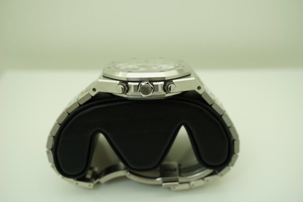 Audemars PIGUET ROYAL OAK CHRONOGRAPH 26315ST BLUE SILVER DIAL 2019 COMPLETE SET