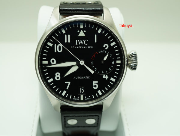 IWC BIG PILOT's WATCH STAINLESS STEEL BLACK DIAL IW500912 COMPLETE SET