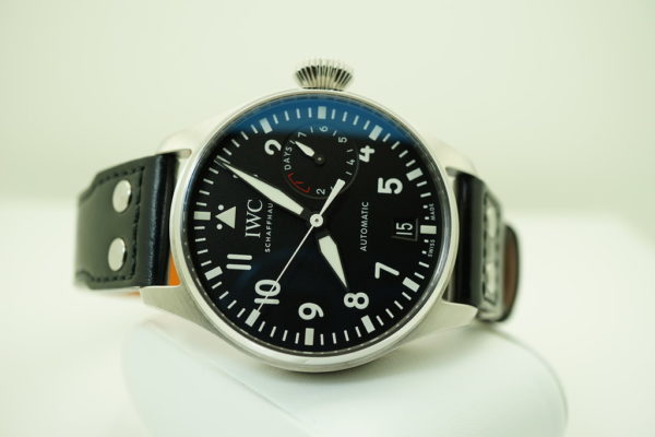 IWC BIG PILOT's WATCH STAINLESS STEEL BLACK DIAL IW500912 COMPLETE SET