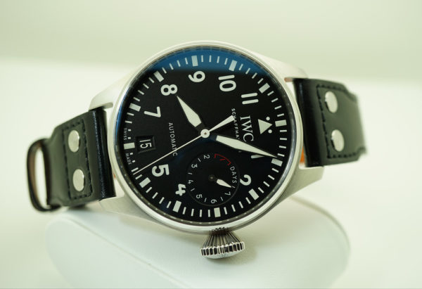 IWC BIG PILOT's WATCH STAINLESS STEEL BLACK DIAL IW500912 COMPLETE SET