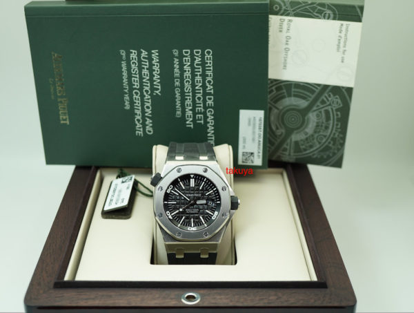 NEW Audemars PIGUET ROYAL OAK OFFSHORE DIVER STEEL 15703ST H SERIES COMPLETE SET