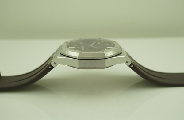 MINT Audemars PIGUET ROYAL OAK 15500 BLACK DIAL EXTRA AP RUBBER STRAP CLASP 2020 FULL SET