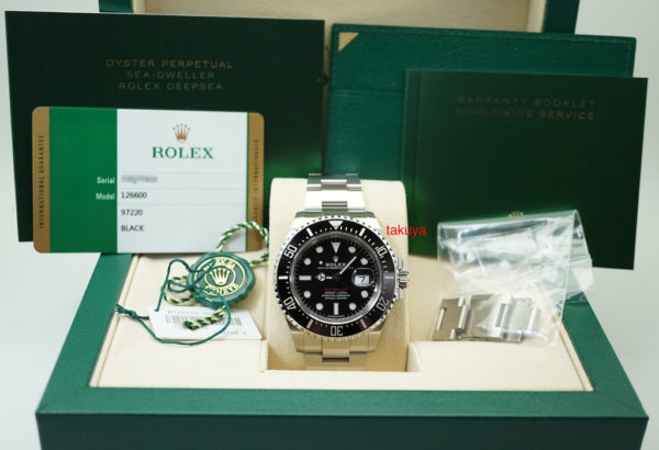 Rolex 126600 SEA-DWELLER 43 RED TEXT 50TH ANNIVERSARY MK1 DIAL WARRANTY FULL SET