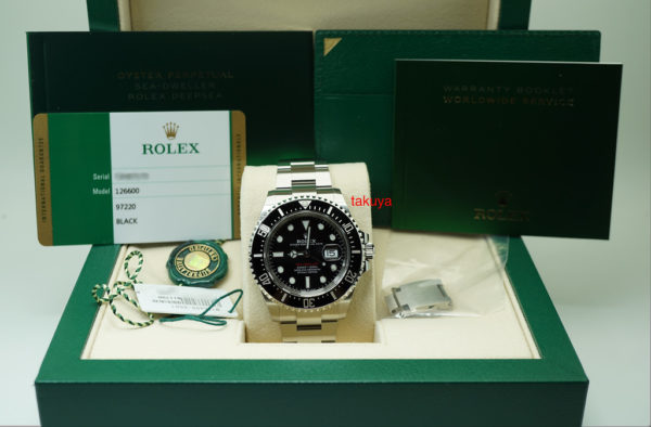 MINT Rolex 126600 SEA-DWELLER 43 CYCLOP RED TEXT 2020 WARRANTY COMPLETE SET