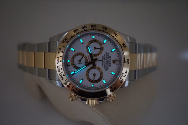 Rolex 116503 DAYTONA TWO TONE YELLOW GOLD SS WHITE DIAL 2019 WARRANTY FULL SET