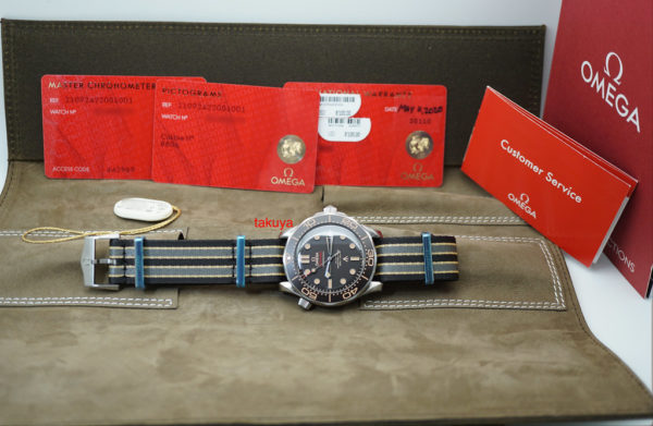 BRAND NEW Omega SEAMASTER DIVER 300M 007 JAMES BOND EDITION TITANIUM 2020 FULL SET