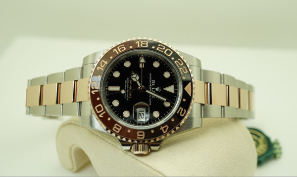 BRAND NEW Rolex 126711CHNR GMT MASTER II ROSE GOLD STEEL ROOTBEER 2020 COMPLETE SET