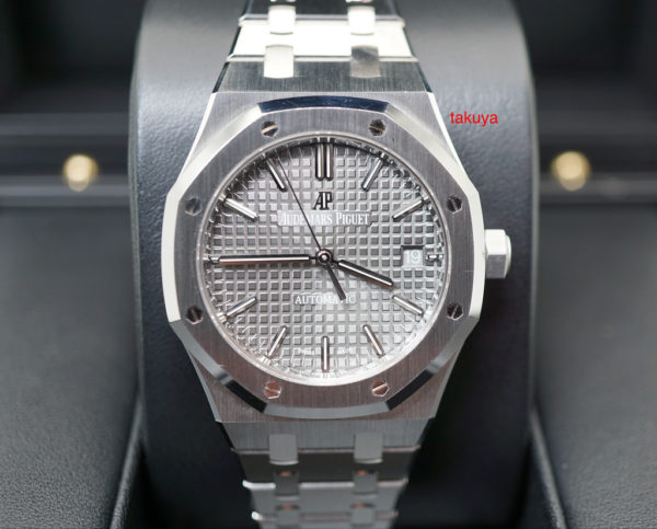 Audemars PIGUET ROYAL OAK 15450ST GREY DIAL 37MM 2019 WARRANTY FULL SET