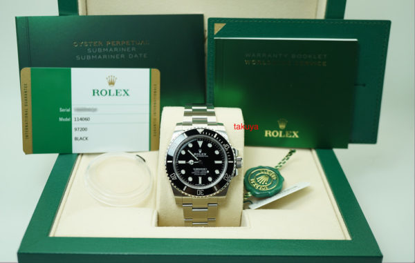 BRAND NEW Rolex 114060 SUBMARINER CERAMIC NO DATE RANDOM SERIAL 2020 FULL SET