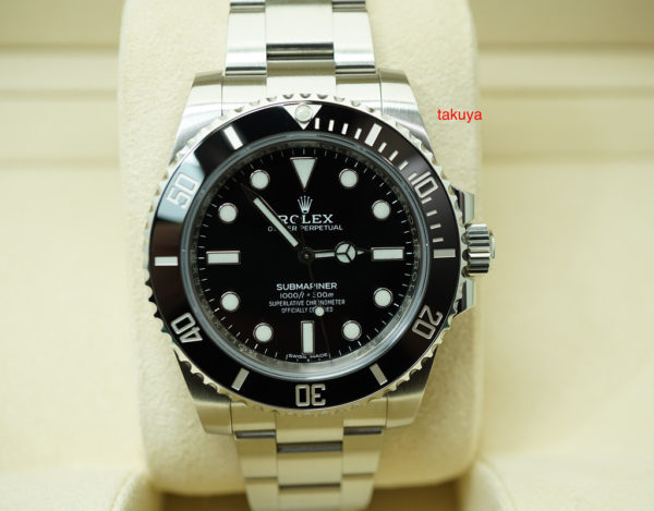 Rolex 114060 SUBMARINER CERAMIC NO DATE 2020 WARRANTY COMPLETE SET