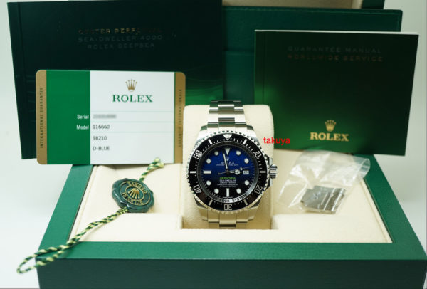 Rolex 116660 DEEPSEA D-BLUE DIAL JAMES CAMERON 2017 WARRANTY FULL SET