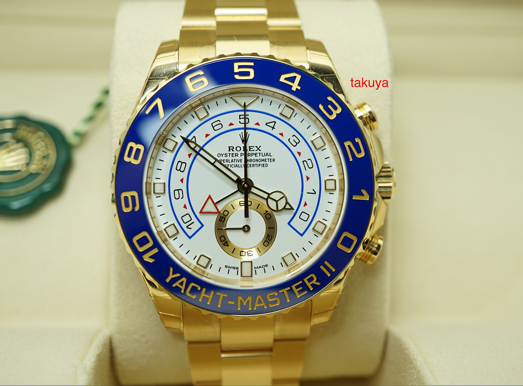 BRAND NEW Rolex 116688 YACHTMASTER II NEWER DIAL 18K YELLOW GOLD 2020 ...