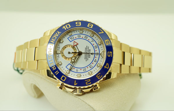 BRAND NEW Rolex 116688 YACHTMASTER II NEWER DIAL 18K YELLOW GOLD 2020 COMPLETE SET