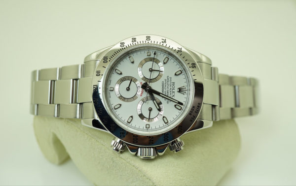 Rolex 116520 DAYTONA SS WHITE DIAL V SERIAL RSC SERVICED 2018 WARRANTY