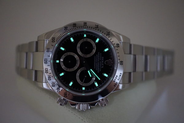 MINT Rolex 116520 DAYTONA SS BLACK DIAL Z SERIAL UNPOLISHED COMPLETE SET