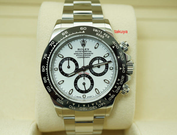 Rolex 116500 COSMOGRAPH DAYTONA CERAMIC BEZEL WHITE DIAL 2018 WARRANTY FULL SET