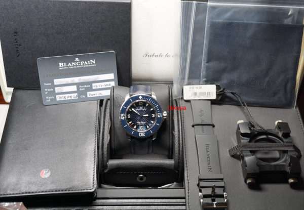 Blancpain FIFTY FATHOMS AUTOMATIC BLUE DIAL STAINLESS STEEL 45MM COMPLETE SET
