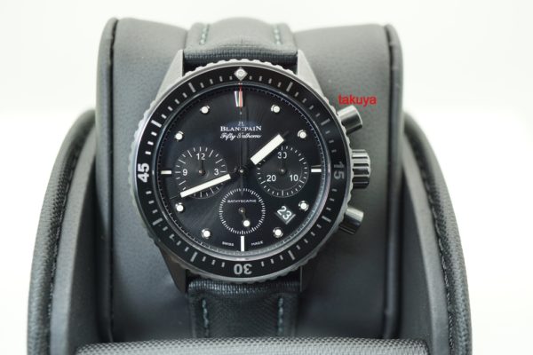 Blancpain FIFTY FATHOMS BATHYSCAPHE FLYBACK CHRONO CERAMIC WARRANTY COMPLETE SET