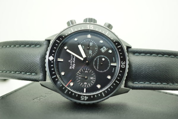 Blancpain FIFTY FATHOMS BATHYSCAPHE FLYBACK CHRONO CERAMIC WARRANTY COMPLETE SET