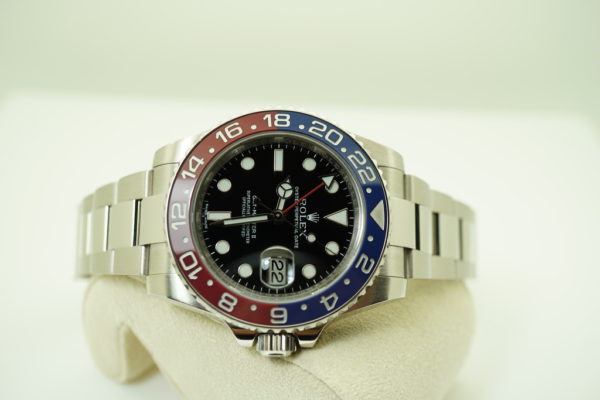 Rolex 116719BLRO 18K WHITE GOLD GMT MASTER II PEPSI RED BLUE WARRANTY FULL SET