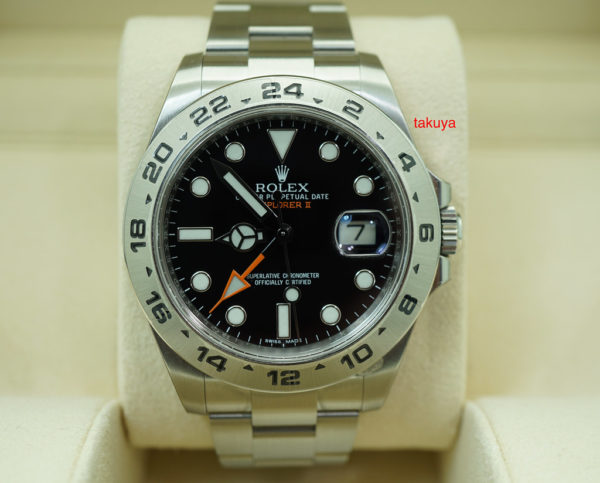 LIKE NEW Rolex 216570 EXPLORER II 42MM BLACK DIAL RANDOM SERIAL WARRANTY FULL SET