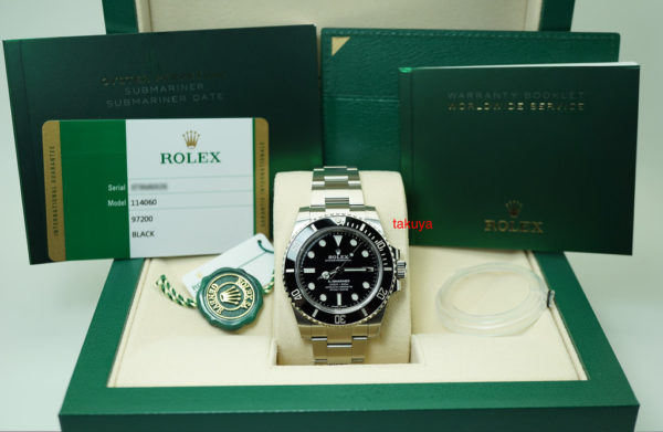 BRAND NEW Rolex 114060 SUBMARINER CERAMIC NO DATE RANDOM SERIAL 2020 FULL SET