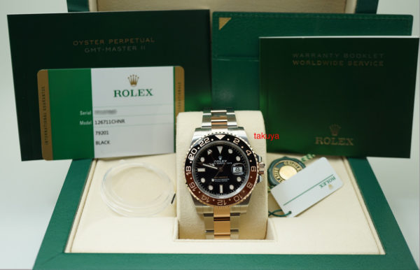 BRAND NEW Rolex 126711CHNR GMT MASTER II ROSE GOLD STEEL ROOTBEER 2020 COMPLETE SET