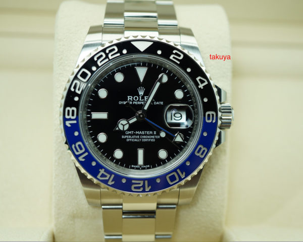 Rolex 116710BLNR GMT MASTER II BLACK BLUE BATMAN 2018 WARRANTY COMPLETE SET