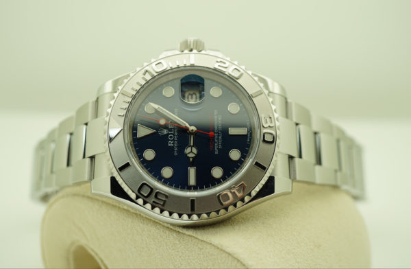 Rolex 116622 YACHTMASTER BLUE DIAL PLATINUM BEZEL 40MM 2019 WARRANTY FULL SET - Image 10