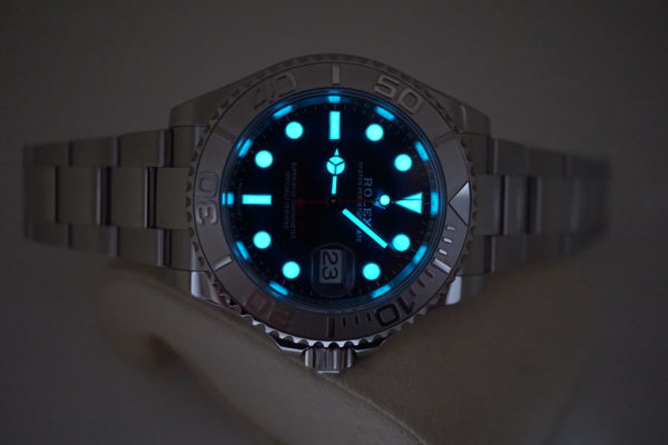 Rolex 116622 YACHTMASTER BLUE DIAL PLATINUM BEZEL 40MM 2019 WARRANTY FULL SET - Image 11
