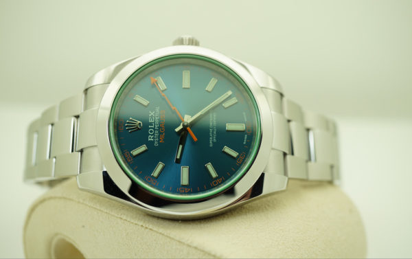 Rolex 116400GV MILGAUSS Z BLUE DIAL RANDOM SERIAL 2019 WARRANTY FULL SET - Image 10
