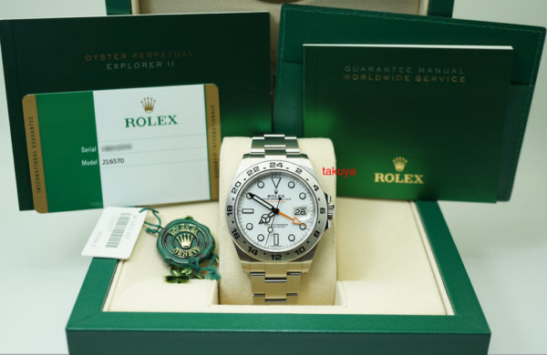 MINT Rolex 216570 EXPLORER 2 WHITE POLAR DIAL 42MM 2017 WARRANTY FULL SET - Image 2