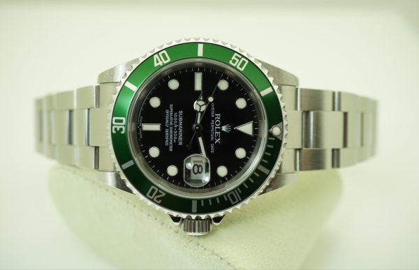 Rolex 16610LV SUBMARINER KERMIT GREEN BEZEL 50TH ANNIVERSARY D SERIAL FULL SET - Image 10